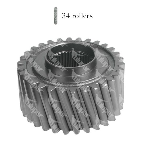 20602876060 - Sun gear, Differential 30 Left Teeth / 34 Rollers