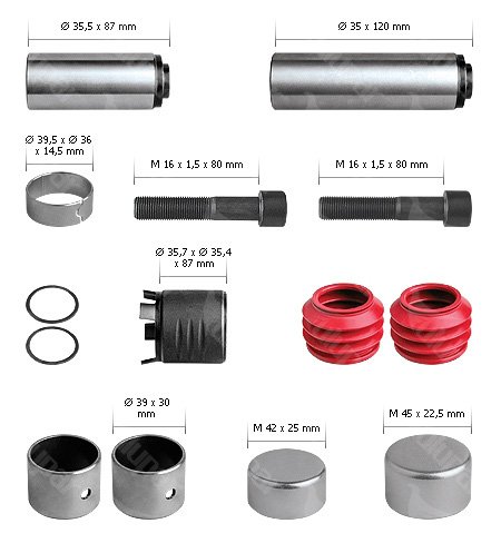 Caliper Guides & Seals Repair Kit SAF TYPE - 20061000