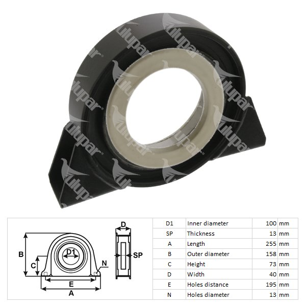 Şaft Askısı Ø100x13mm - 20700824002